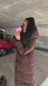 Choco Long Hooded Jacket "BEST CHOICE" FC85